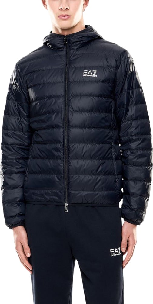 Emporio Armani EA7 Emporio Armani Blue Polyamide Shell Jacket Blauw