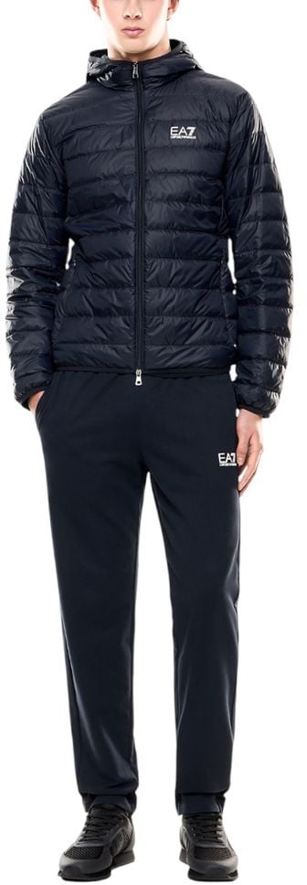 Emporio Armani EA7 Emporio Armani Blue Polyamide Shell Jacket Blauw