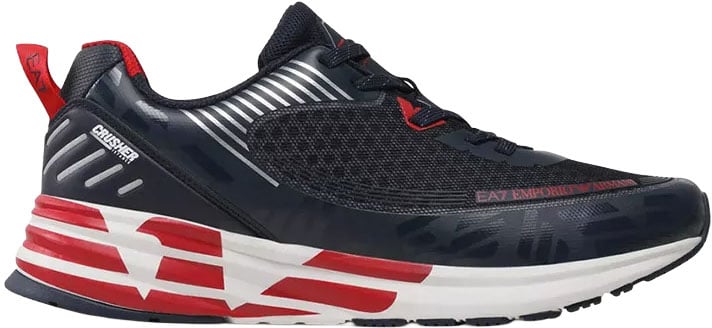 Emporio Armani sneakers crusher distance Blauw
