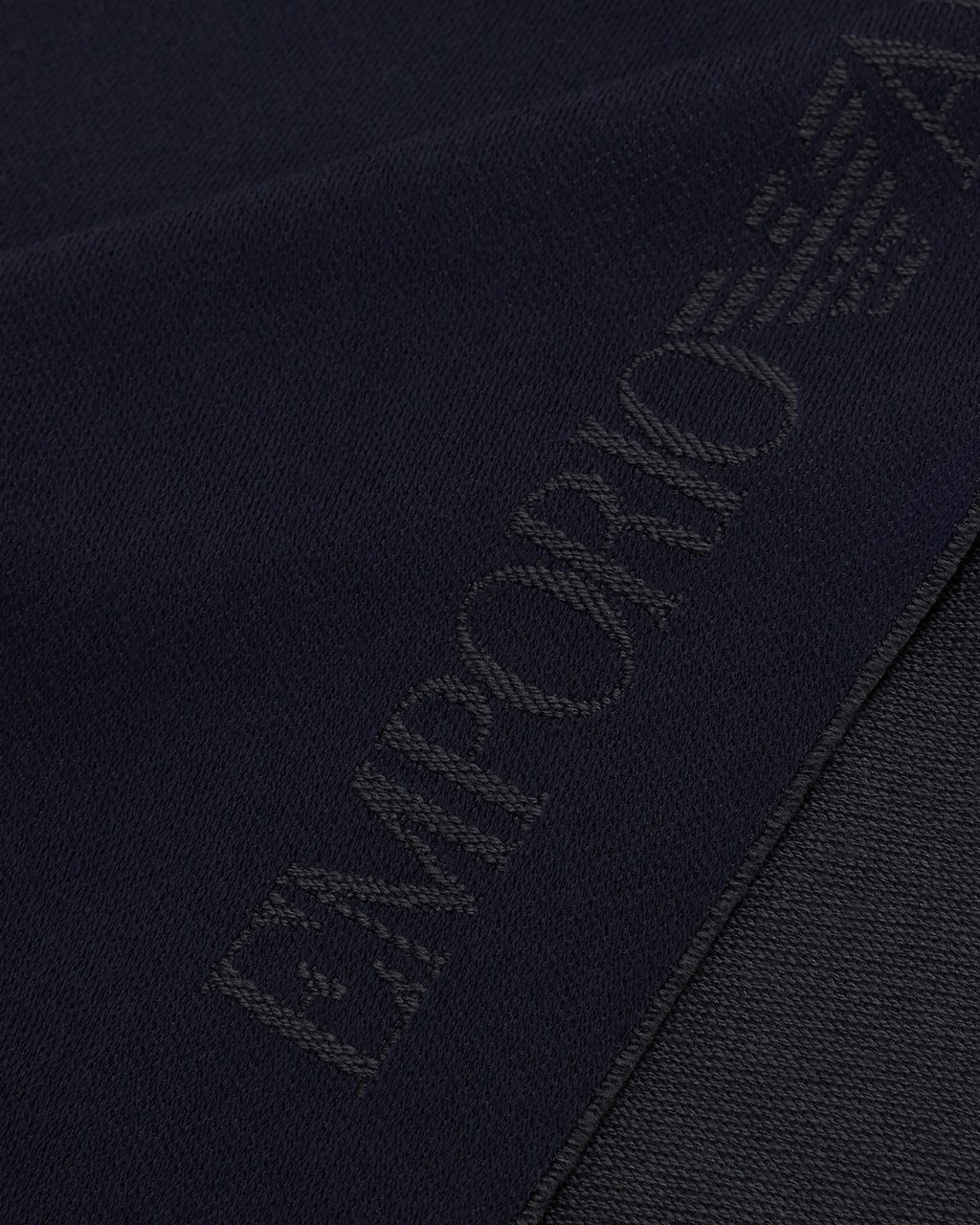Emporio Armani Scarfs Blu Navyantracite Blauw