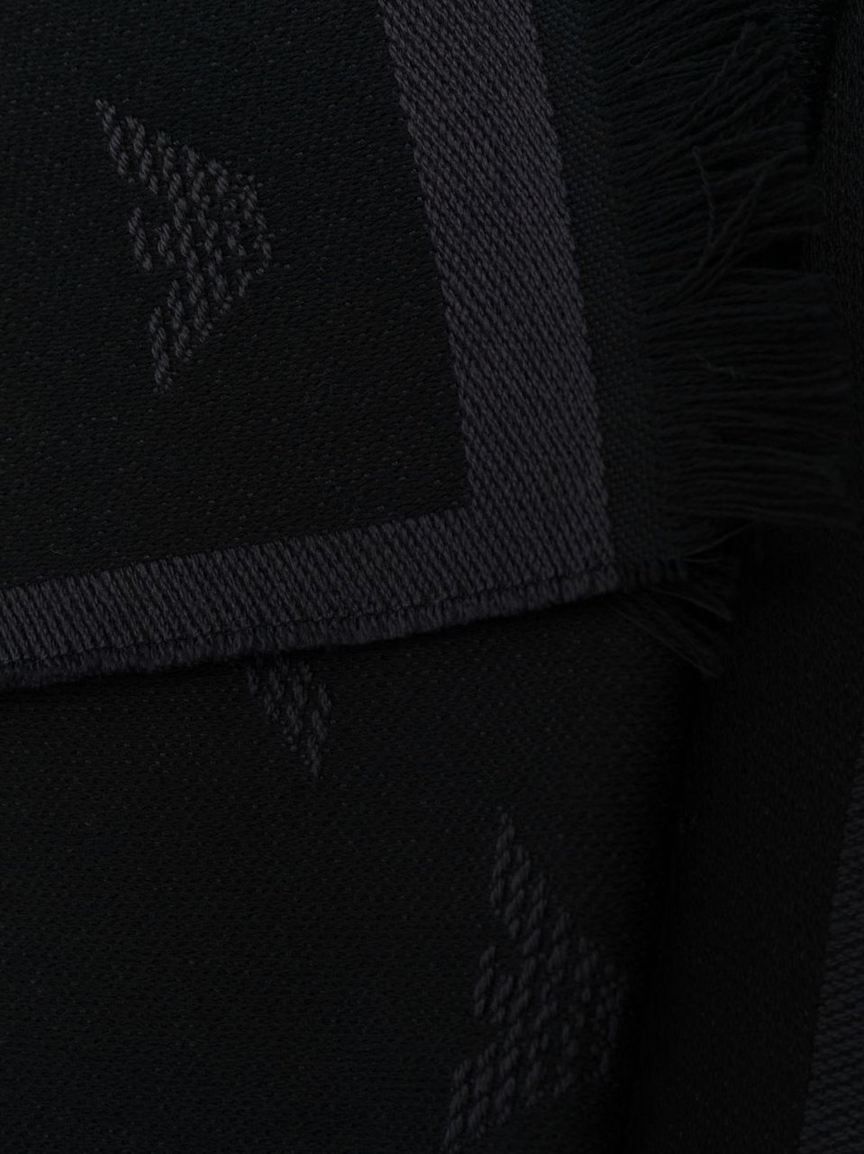 Emporio Armani Scarfs Dark Grey Donkergrijs
