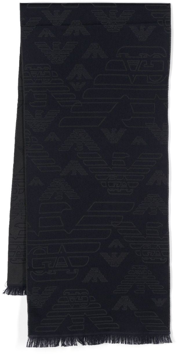 Emporio Armani Scarfs Blue Blauw