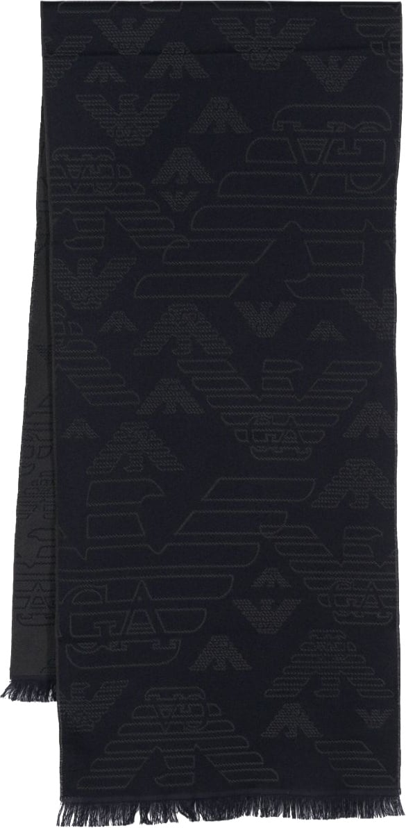 Emporio Armani Scarfs Navy Zwart