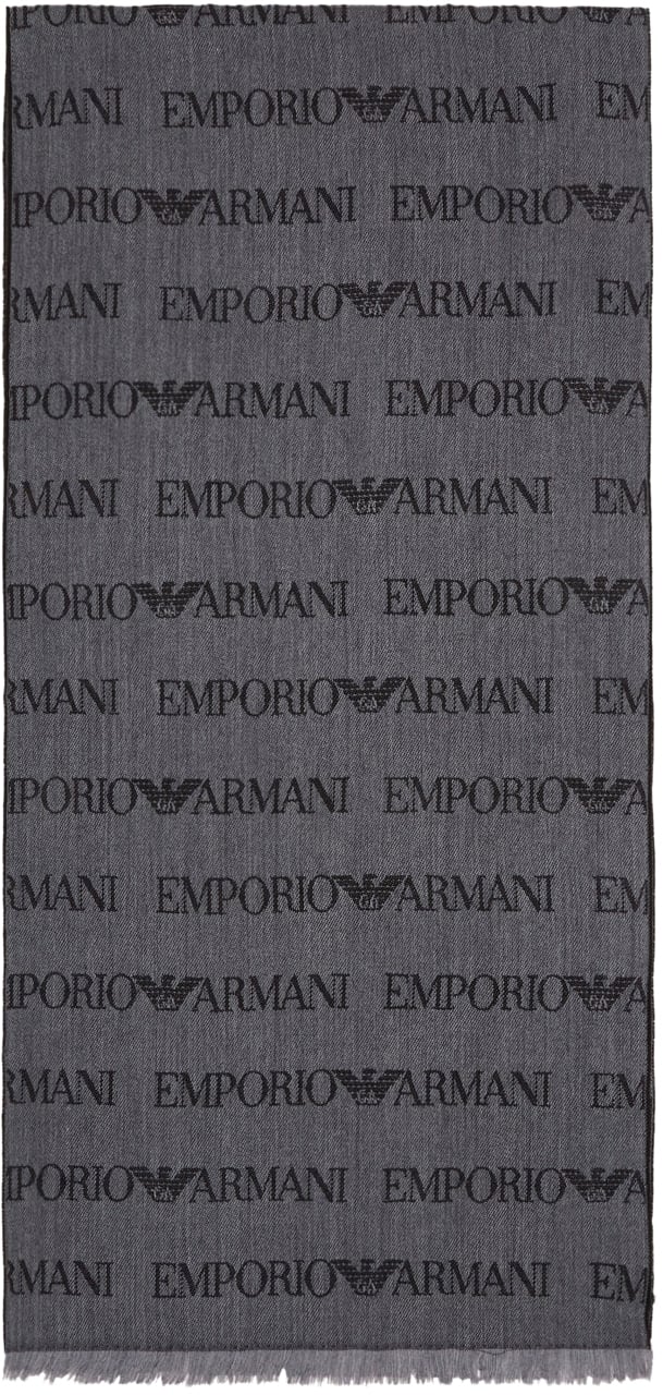 Emporio Armani Scarfs Grey Grijs