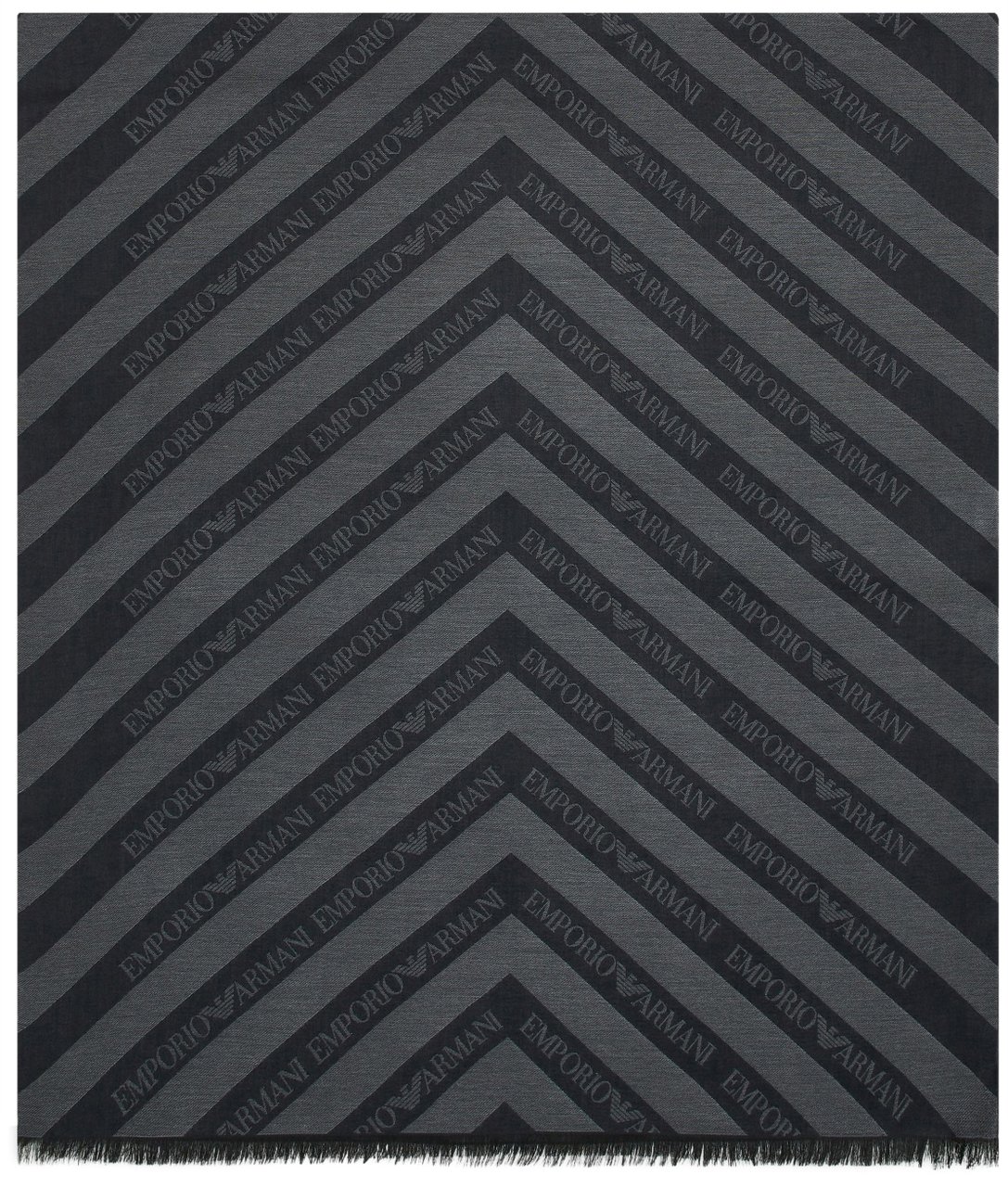 Emporio Armani Scarfs Anthracite Grijs