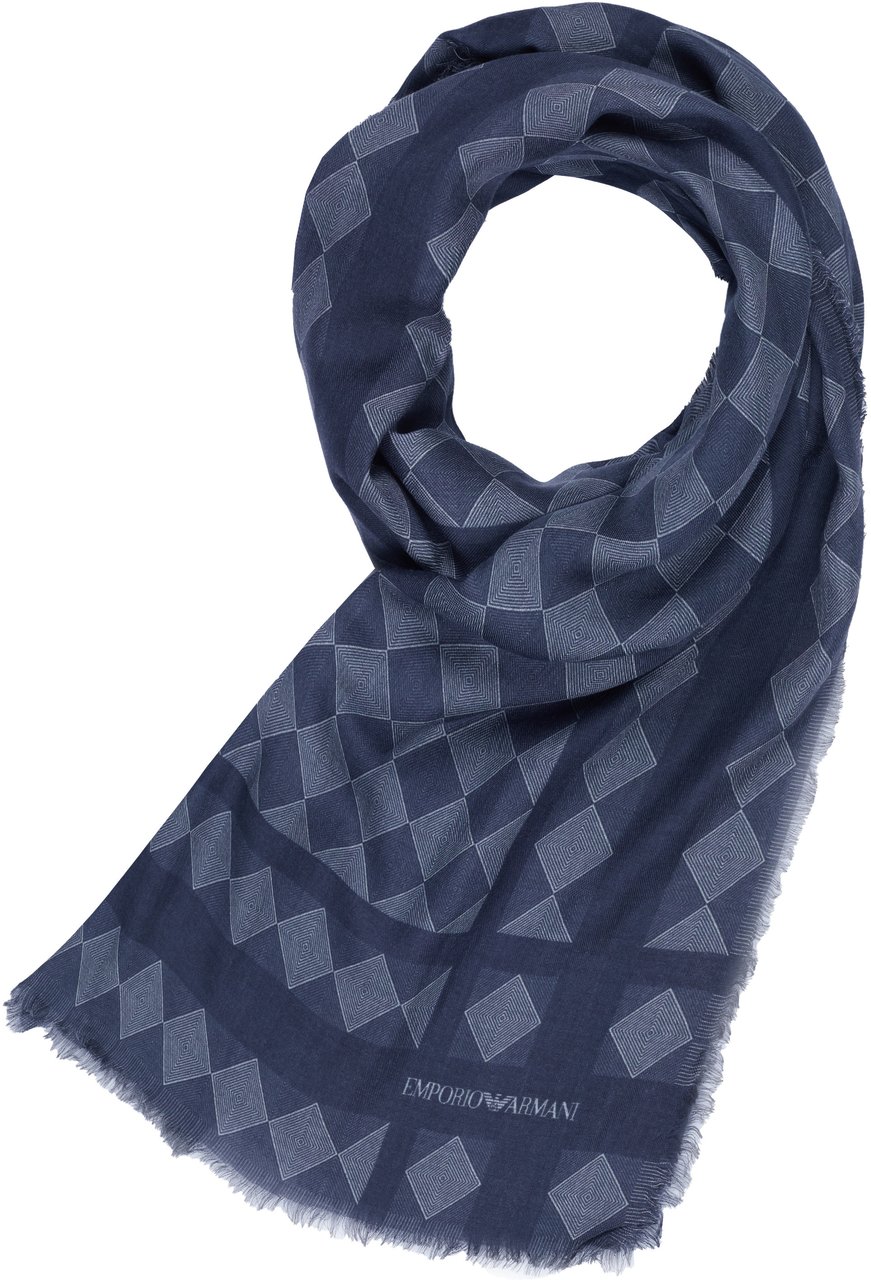 Emporio Armani Schal Blauw