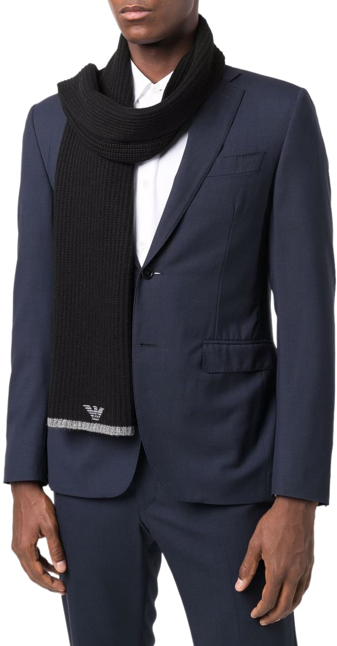 Emporio Armani Scarfs Black Zwart