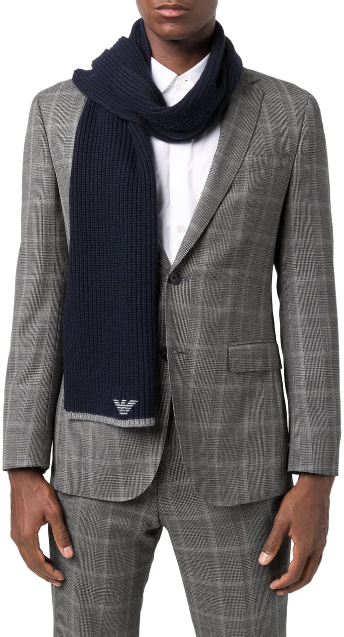 Emporio Armani Scarfs Blue Blauw