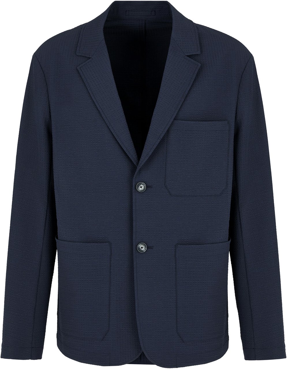 Emporio Armani Jackets Blue Navy Blauw