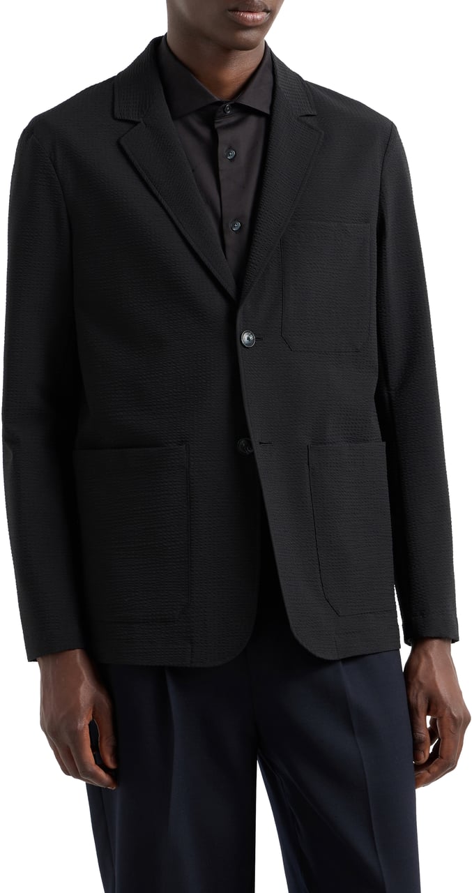 Emporio Armani Jackets Black Zwart