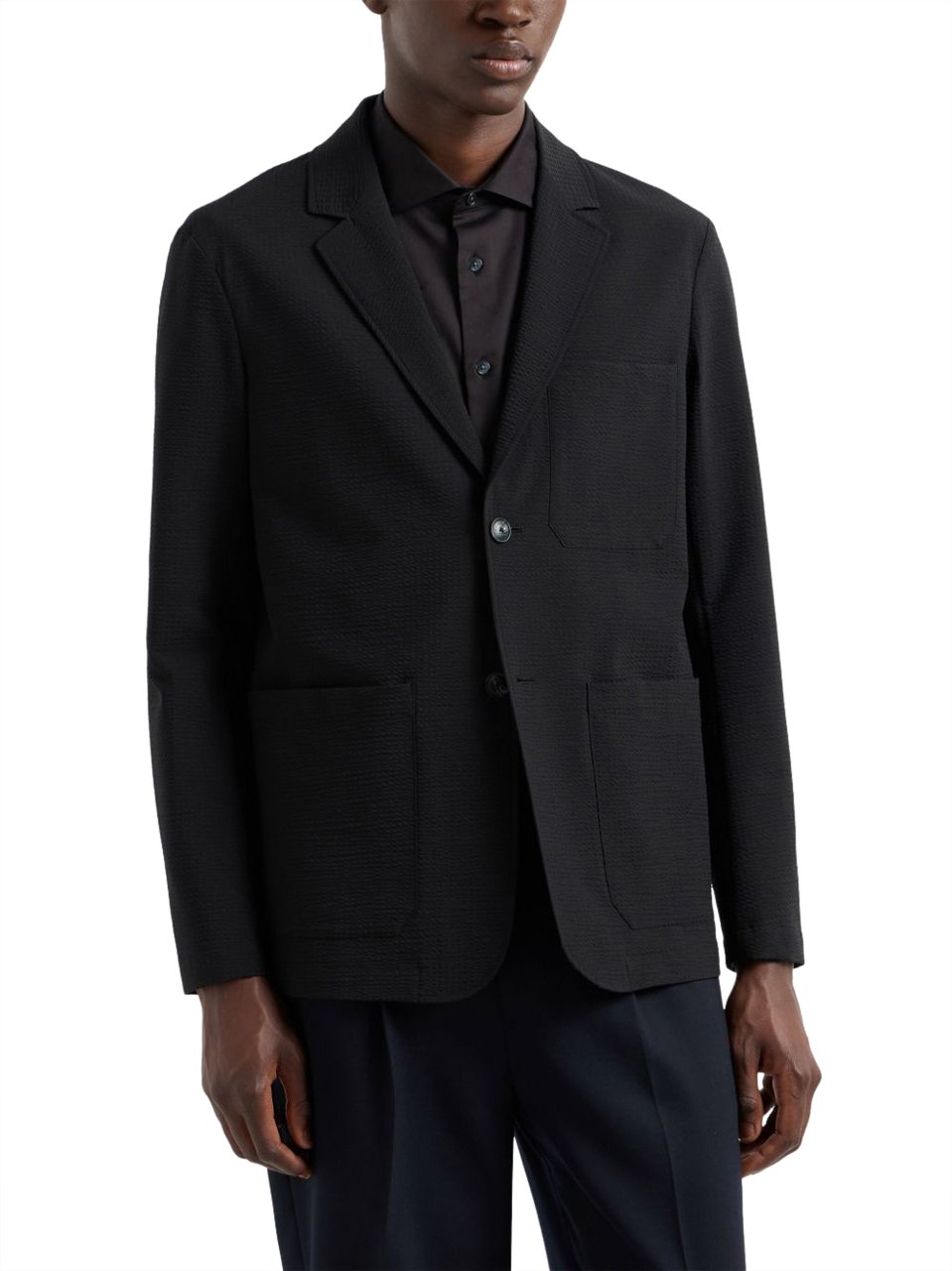 Emporio Armani Jackets Black Zwart