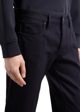 Emporio Armani Trousers Blue Blauw
