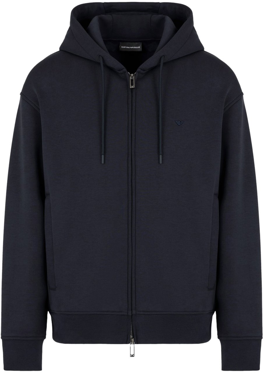 Emporio Armani Sweaters Blue Blauw