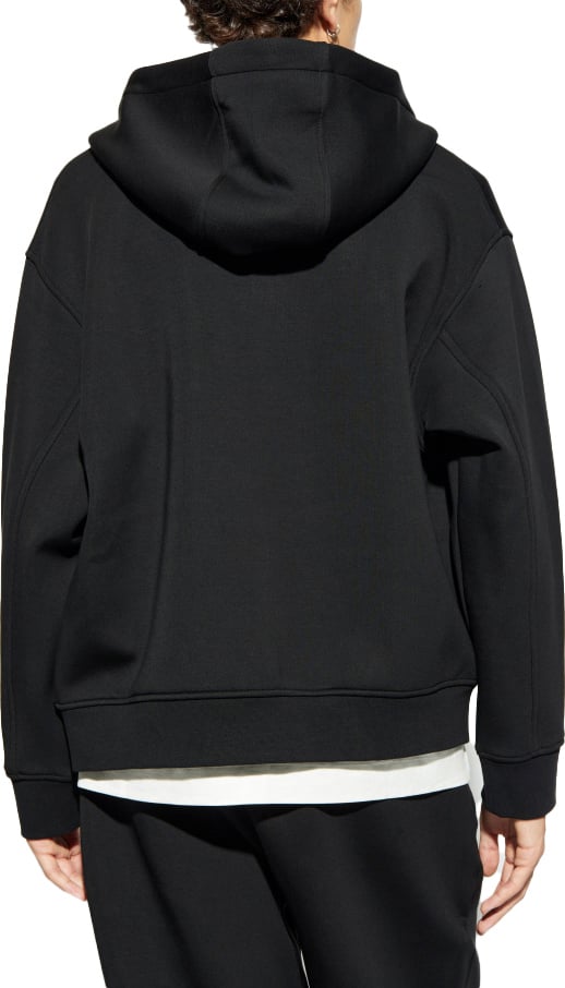 Emporio Armani Lyocell Blend Hood Black Zwart