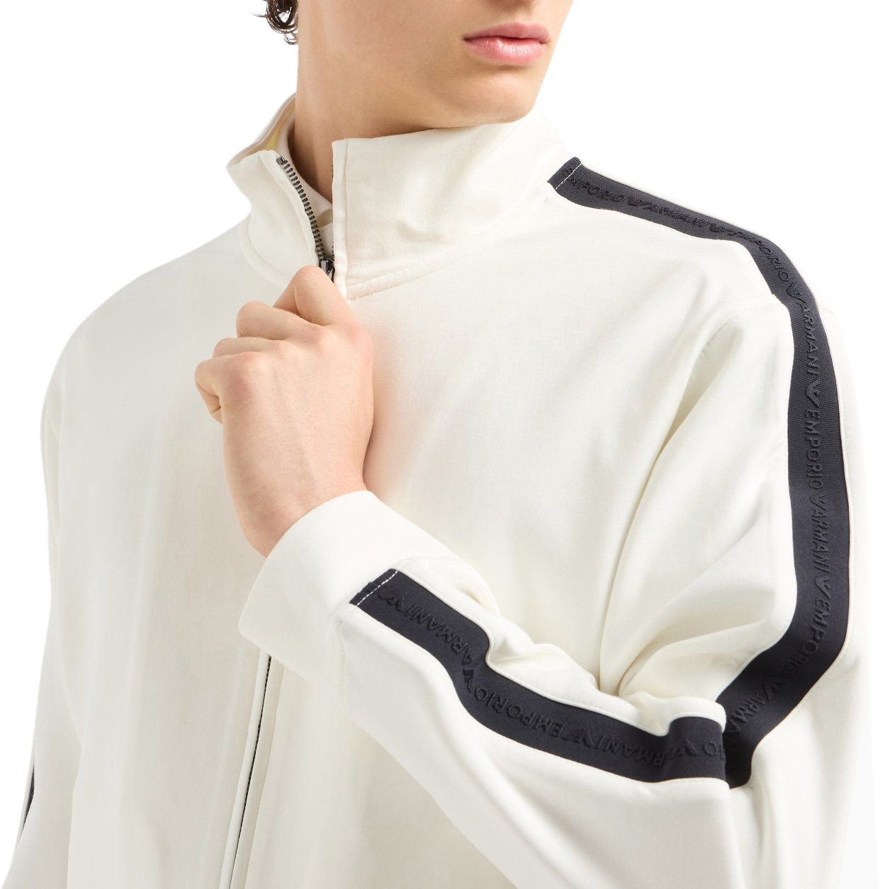 Emporio Armani Sweaters Bianco Caldo Wit