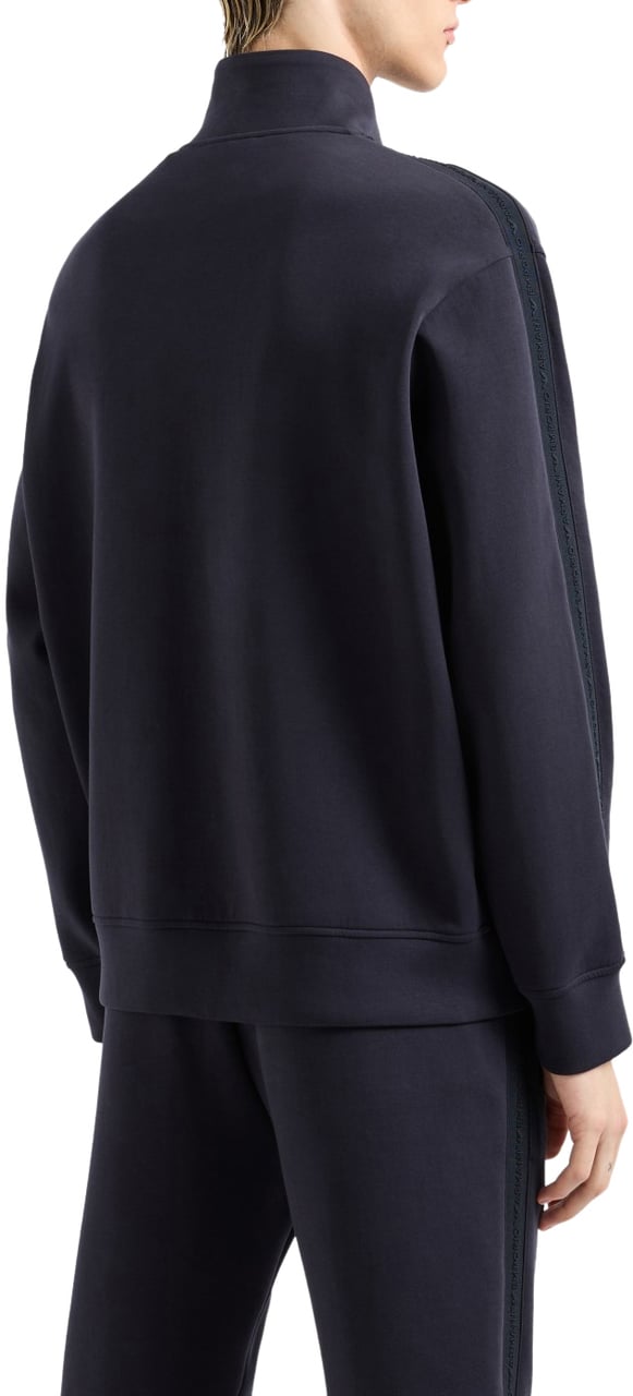 Emporio Armani Sweaters Blue Blauw