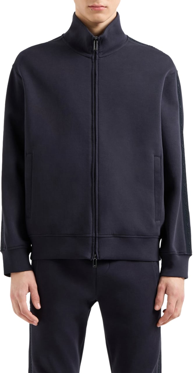 Emporio Armani Sweaters Blue Blauw