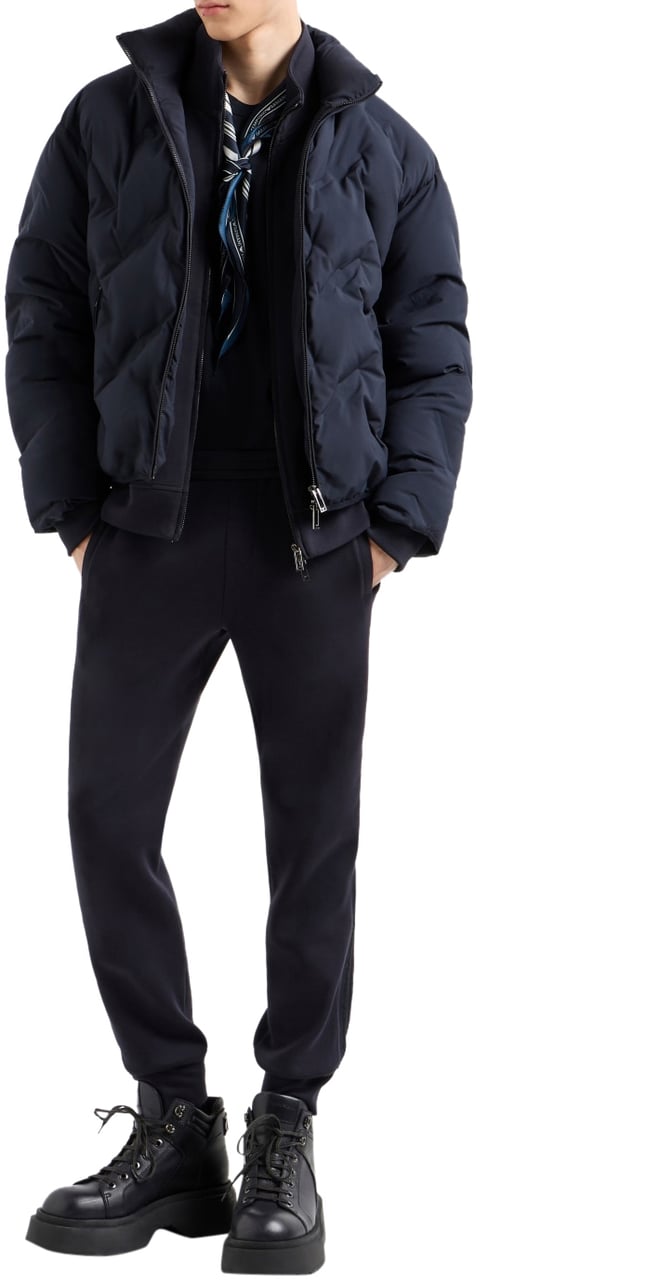 Emporio Armani Sweaters Blue Blauw