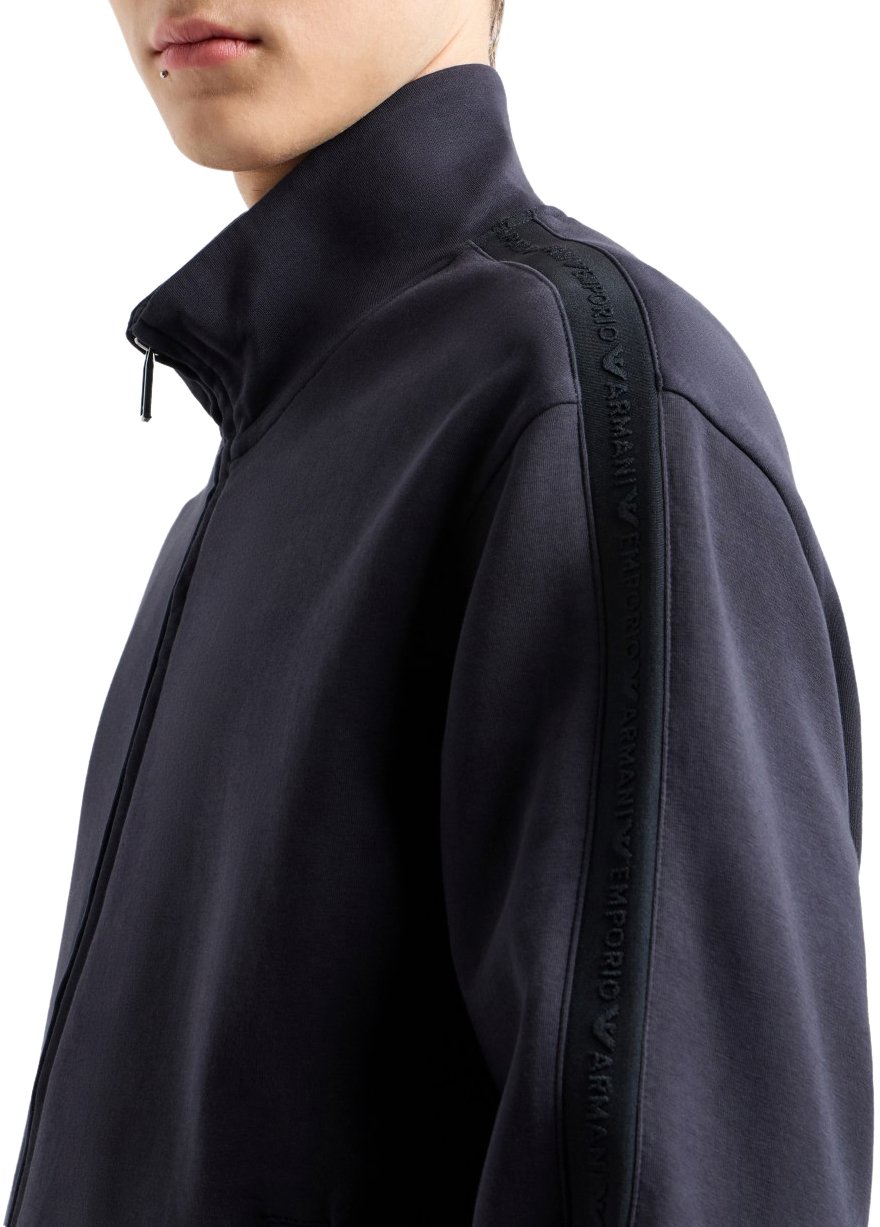 Emporio Armani Sweaters Blue Blauw