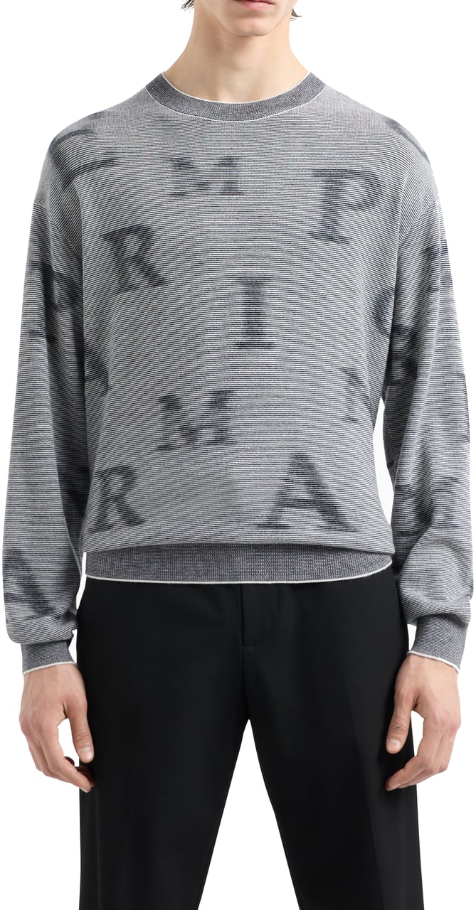 Emporio Armani Sweaters Blue Blauw