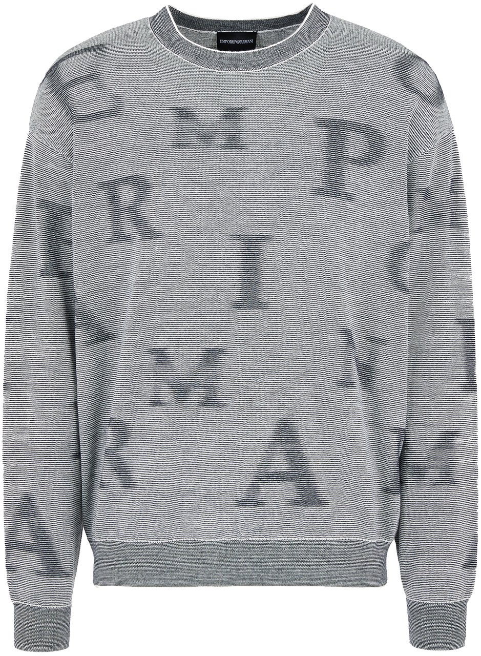 Emporio Armani Sweaters Blue Blauw