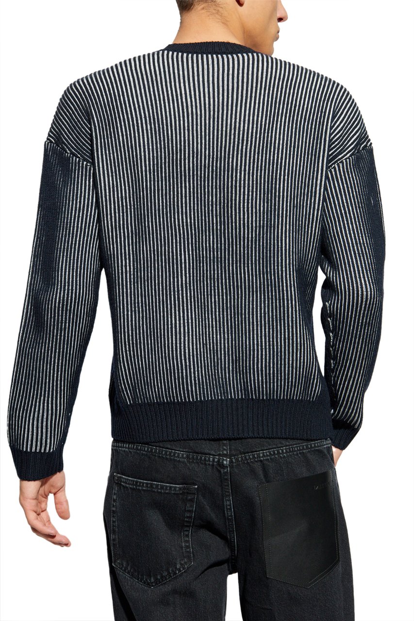 Emporio Armani Sweaters Blue Blauw