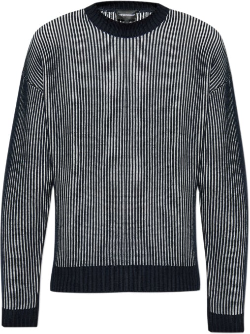 Emporio Armani Sweaters Blue Blauw