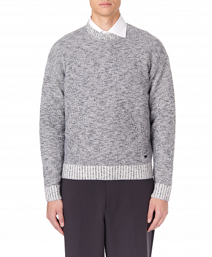Emporio Armani Sweaters Blue Blauw