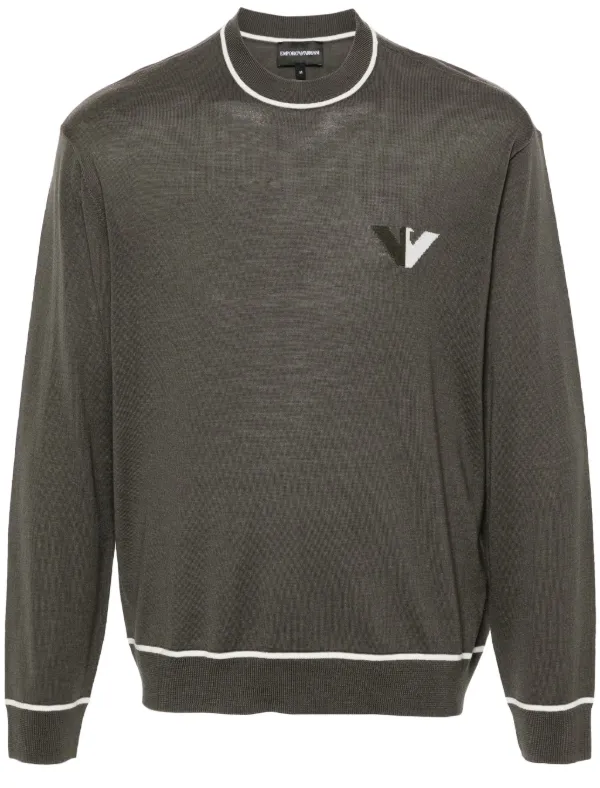 Emporio Armani Sweaters Green Groen