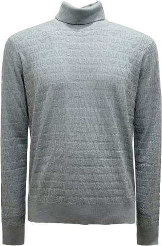 Emporio Armani Sweaters Silver Blue Zilver