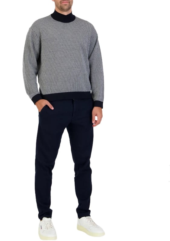 Emporio Armani Sweaters Blue Blauw