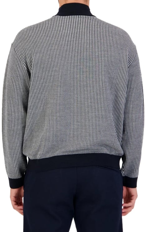 Emporio Armani Sweaters Blue Blauw