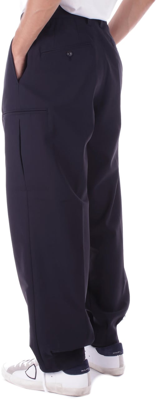 Emporio Armani Trousers Blue Blauw
