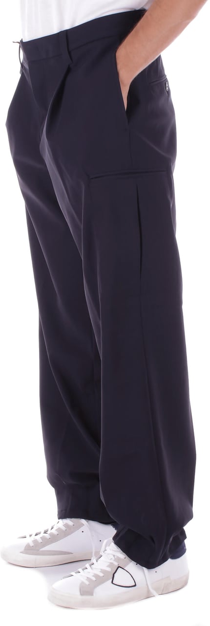 Emporio Armani Trousers Blue Blauw