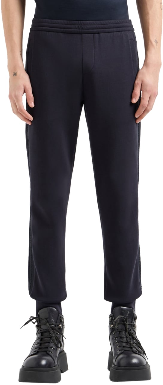 Emporio Armani Trousers Blue Blauw
