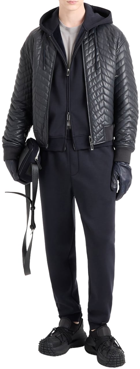 Emporio Armani Trousers Blue Blauw