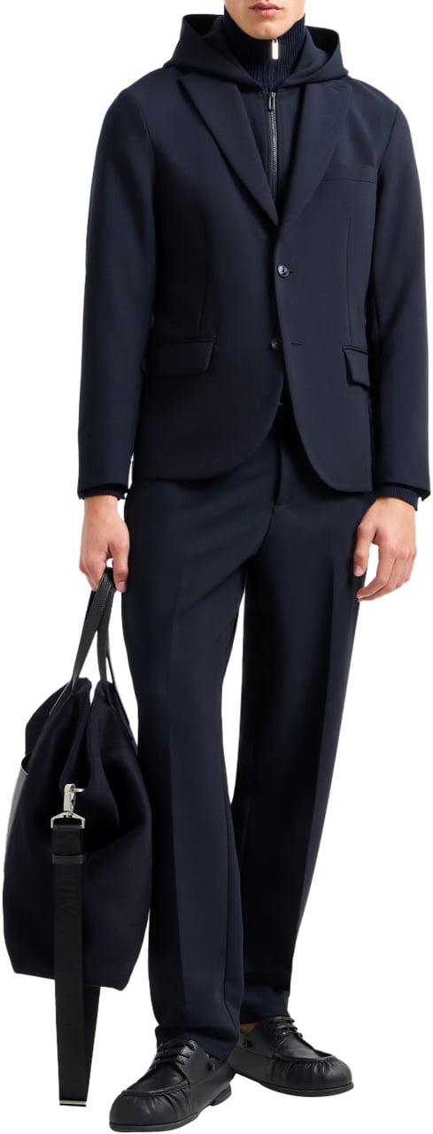 Emporio Armani Trousers Blue Blauw