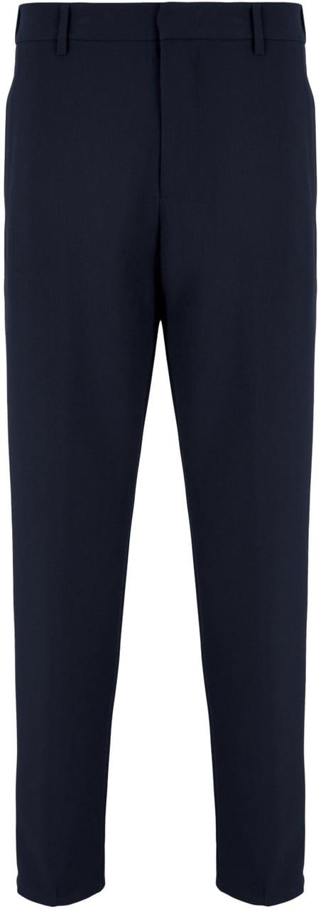 Emporio Armani Trousers Blue Blauw