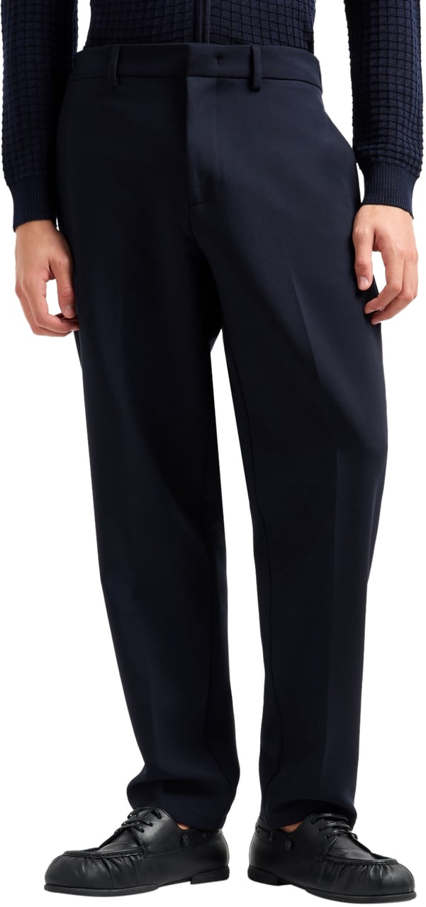 Emporio Armani Trousers Blue Blauw
