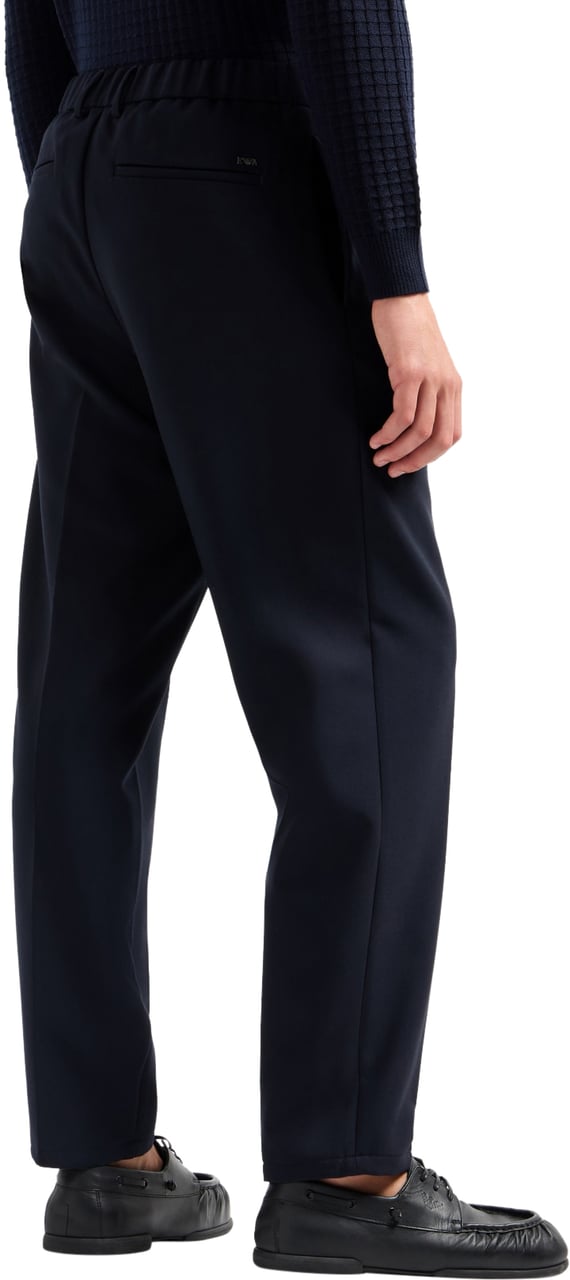 Emporio Armani Trousers Blue Blauw