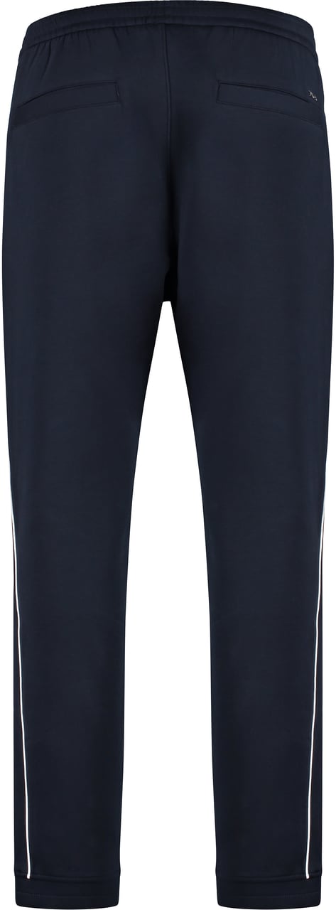 Emporio Armani Cotton track-pants Blauw