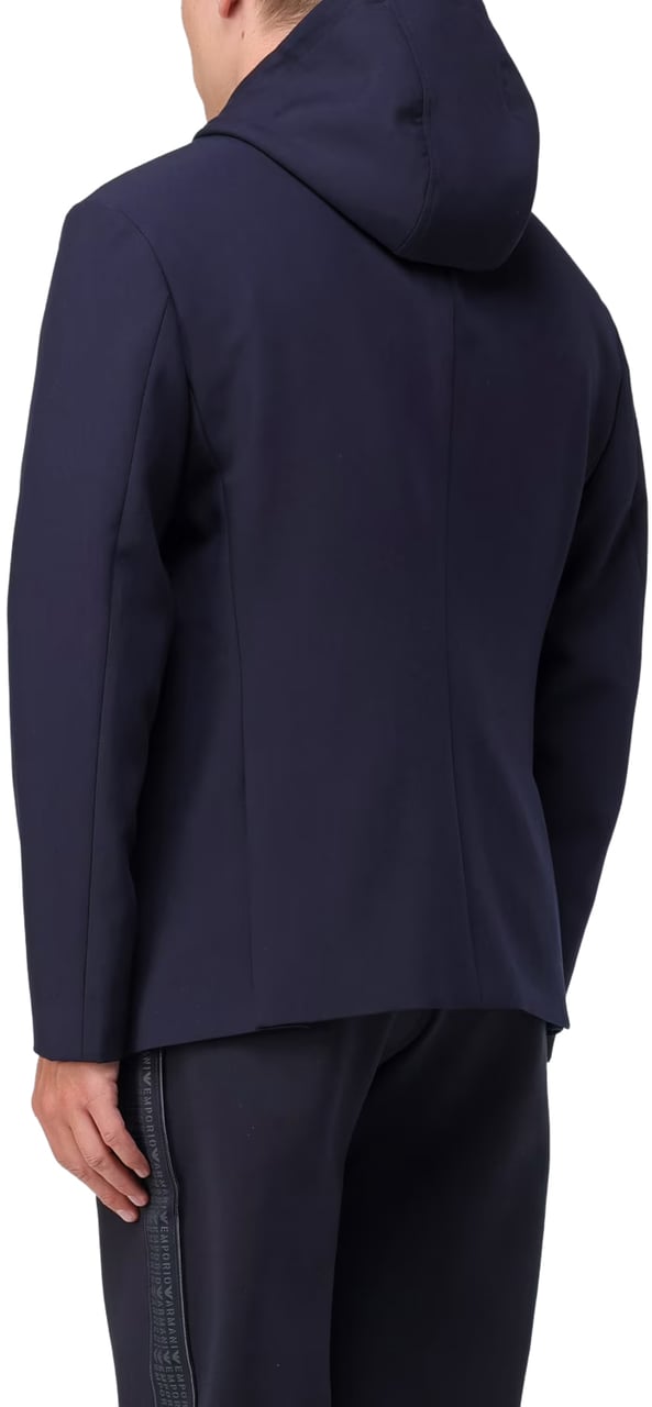 Emporio Armani Jackets Blue Navy Blauw
