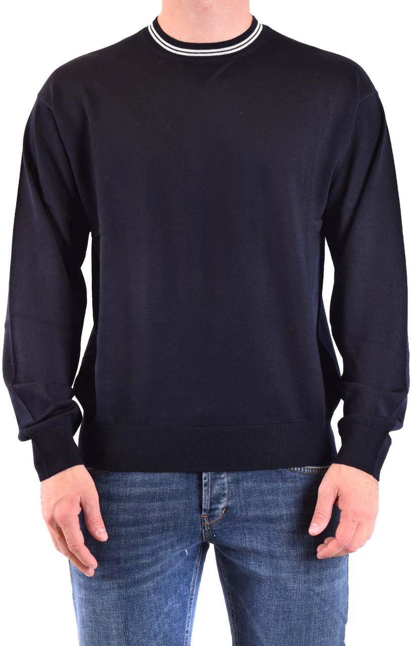 Emporio Armani Sweaters Blue Blauw