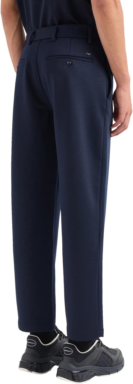 Emporio Armani Trousers Blue Blauw