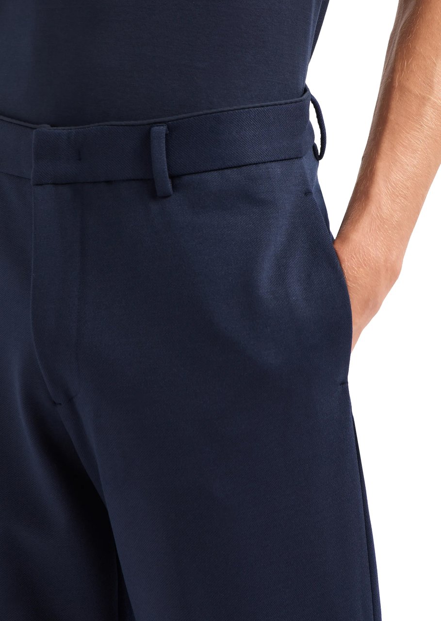 Emporio Armani Trousers Blue Blauw