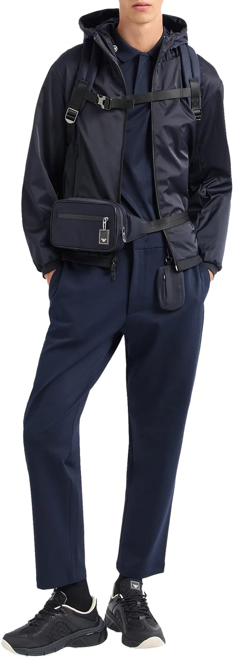 Emporio Armani Trousers Blue Blauw