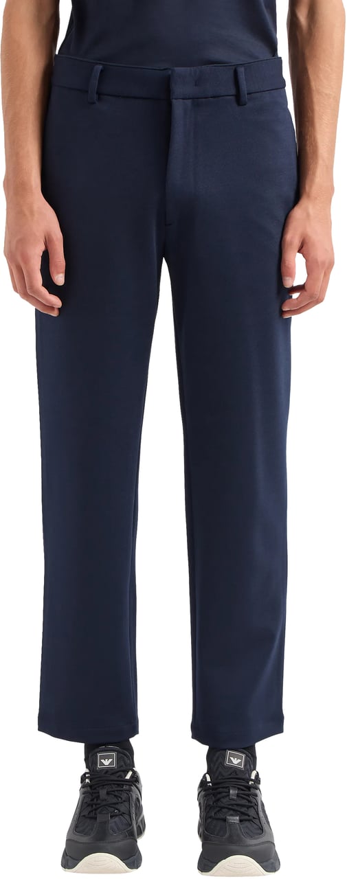 Emporio Armani Trousers Blue Blauw