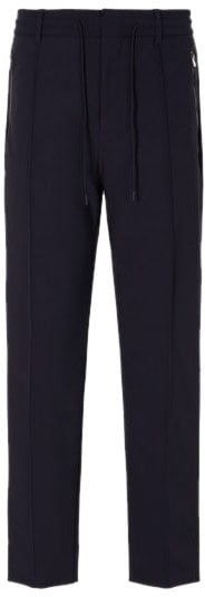 Emporio Armani Trousers Blue Navy Blauw