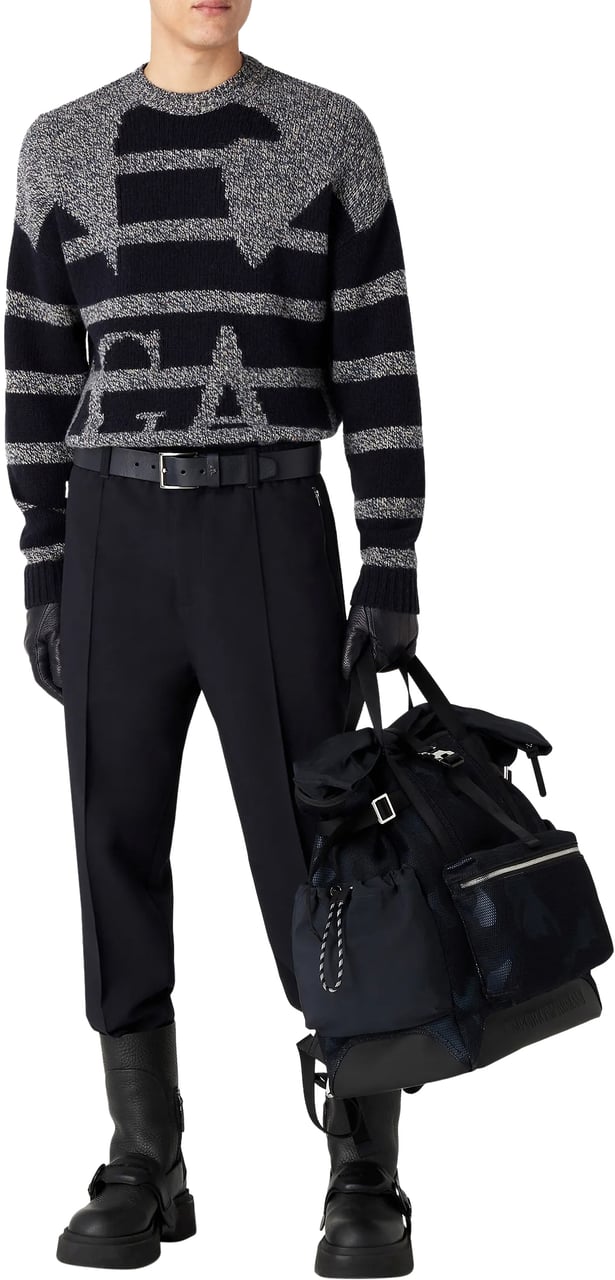 Emporio Armani Trousers Blue Blauw