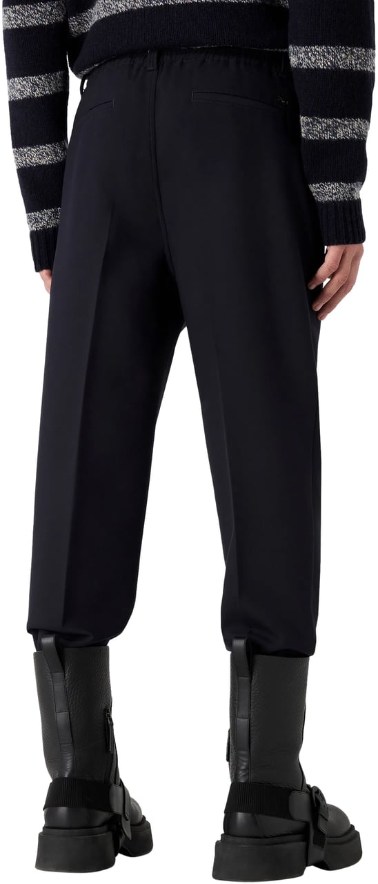 Emporio Armani Trousers Blue Blauw